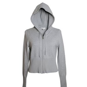 BP NWT GREY SWEATER HOODIE RIBBED SZ MED